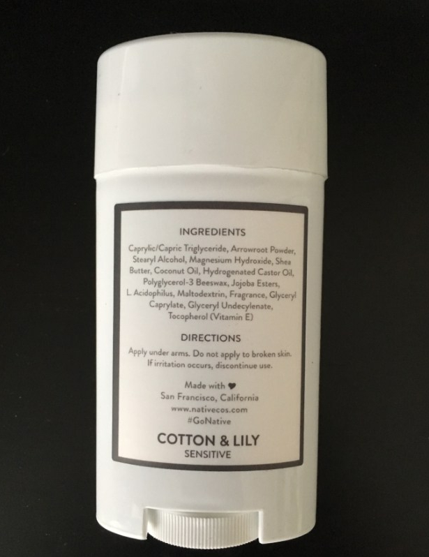Native Deodorant - Sensitive Cotton + Lily
