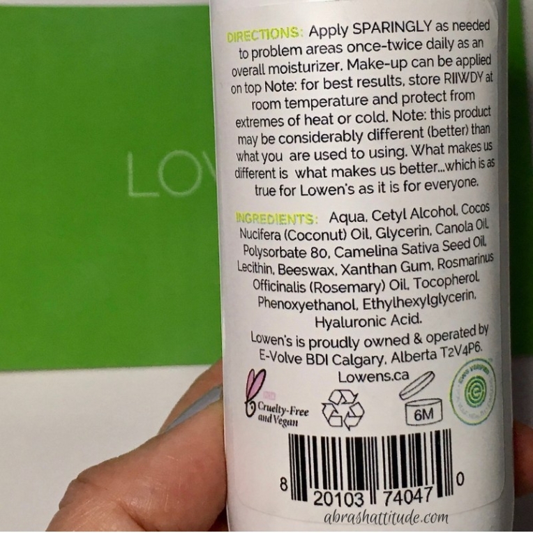 Lowen's Natural Skincare Rub It In Why Don't Ya!