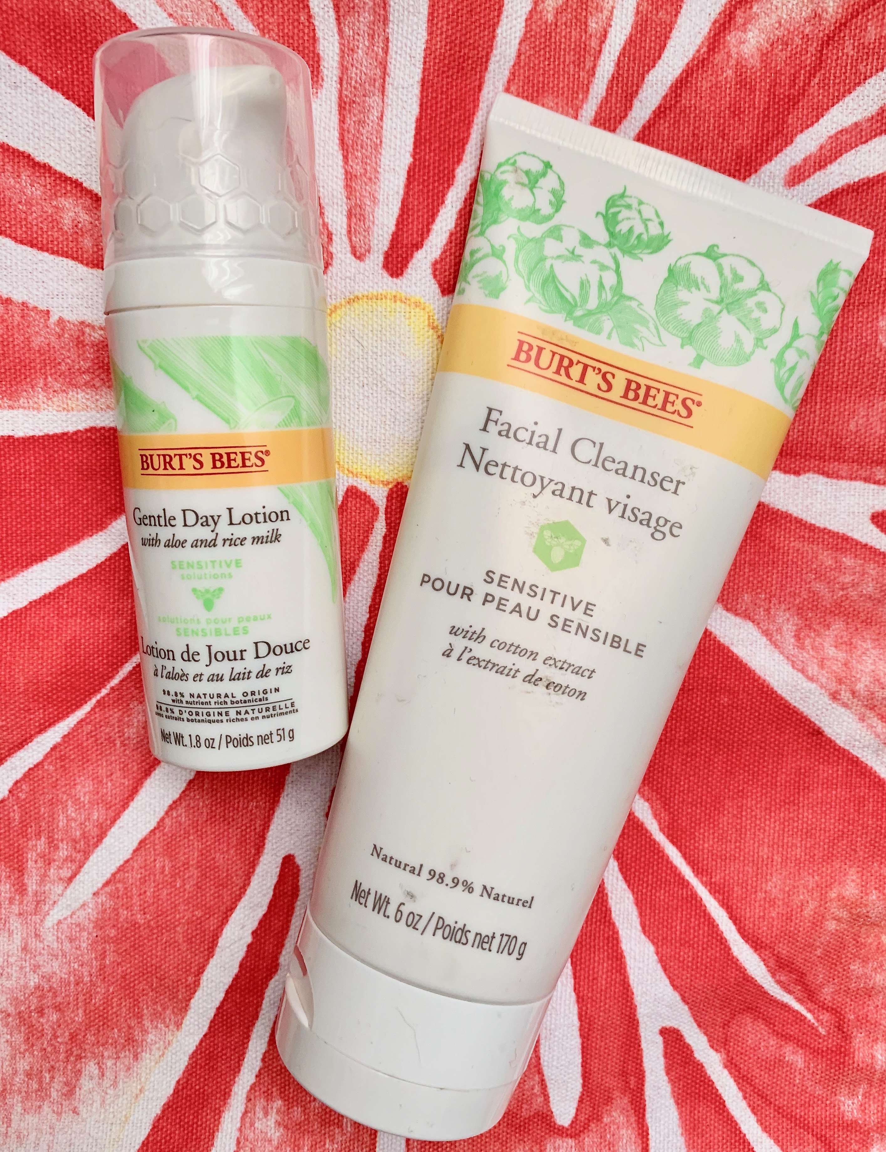 Burt's Bees Sensitive Solutions - Gentle Facial Cleanser and Day Lotion